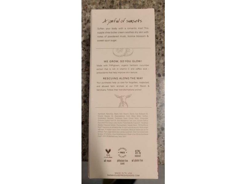 Farmhouse Fresh Pink Moon Shea Butter, 8 fl oz/237 mL