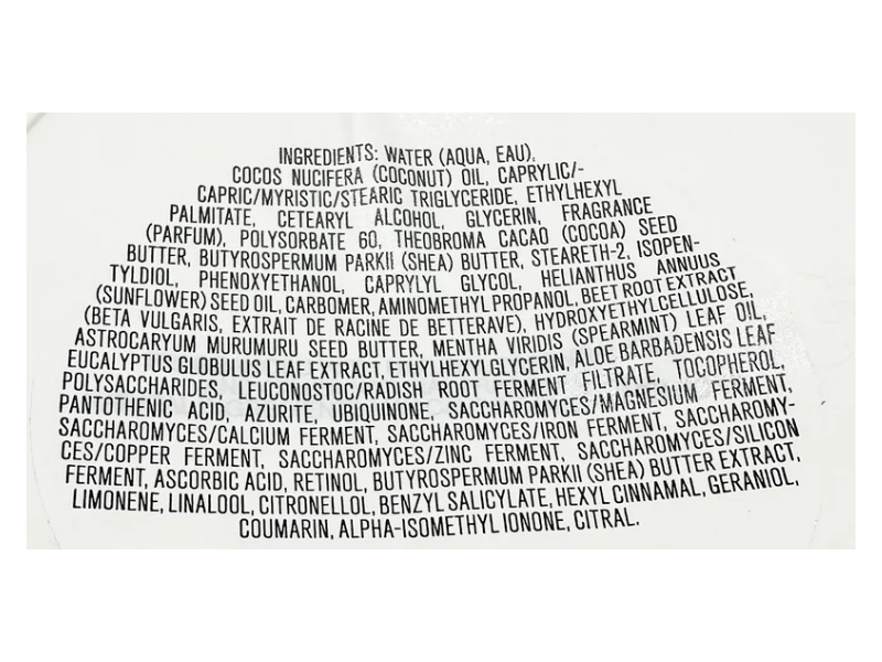 Bath & Body Works Body Butter, Eucalyptus + Spearmint, 6.5 oz/185 g