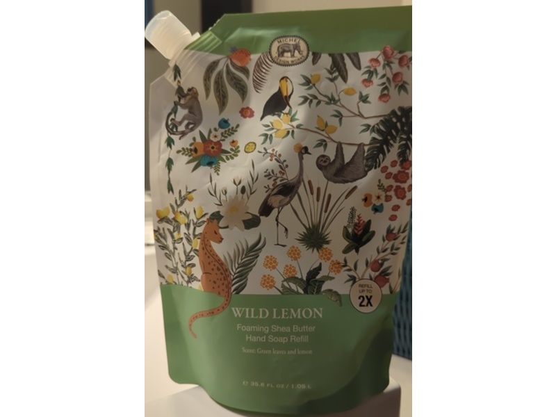 Michel Design Works Foaming Shea Butter Hand Soap Refill, Wild Lemon, 35.6 fl oz/1.05 L