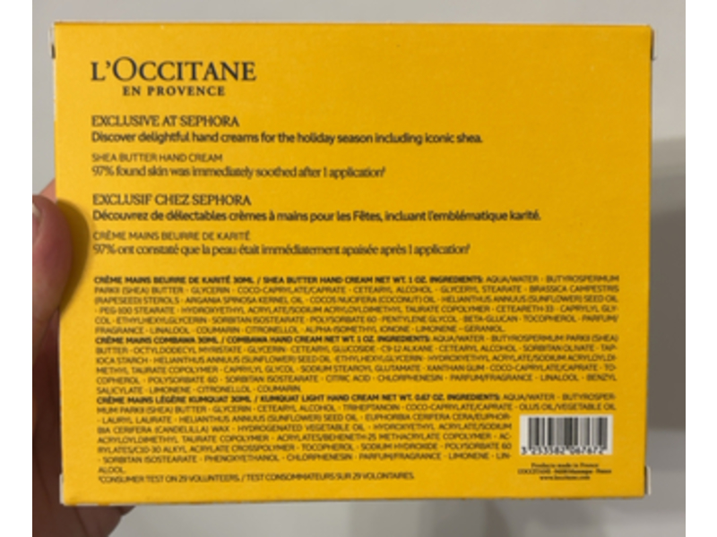 Loccitane Hand Cream Essentials Set