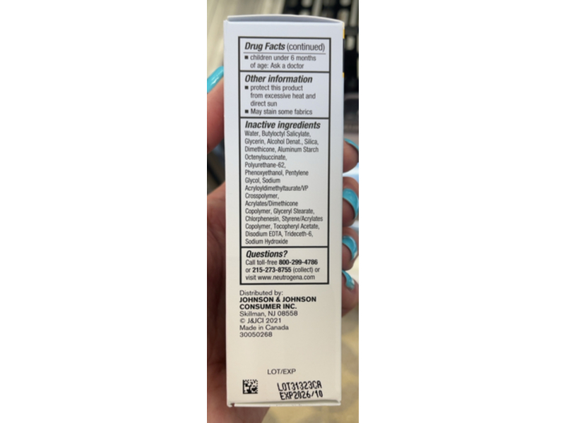 Neutrogena Ultra Sheer Moisturizing Face Serum, SPF 60+, 1.7 fl oz/50 mL