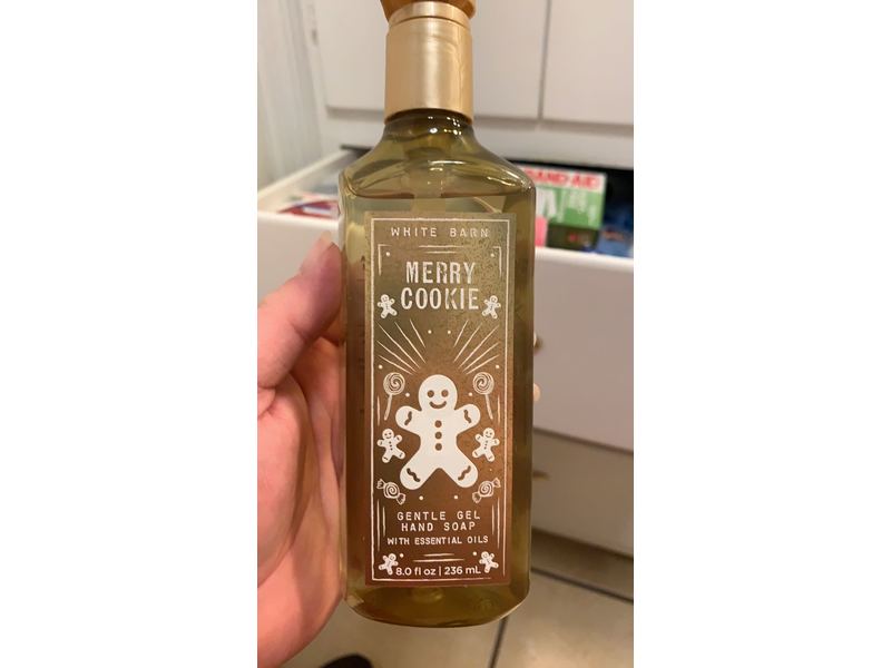 Bath and Body Works White Barn Gentle Gel Hand Wash, Merry Cookie, 8 fl oz / 236 ml