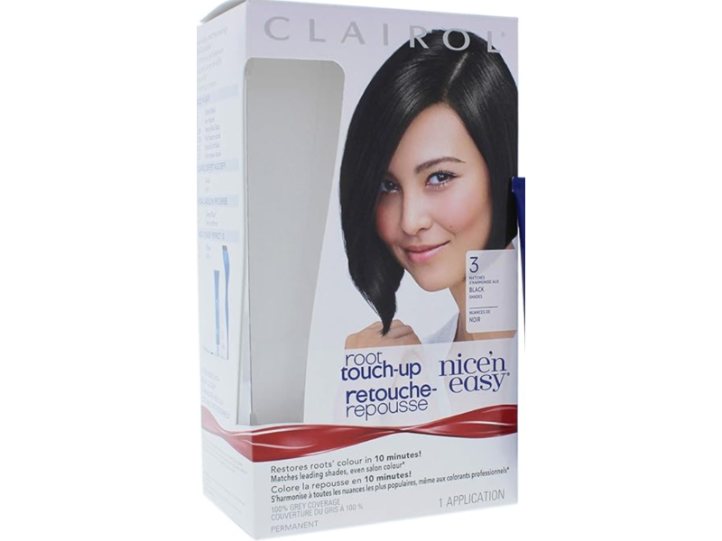 Clairol Nice'N Easy Root Touch-Up Permanent Colour Creme, Black, 1 Pack