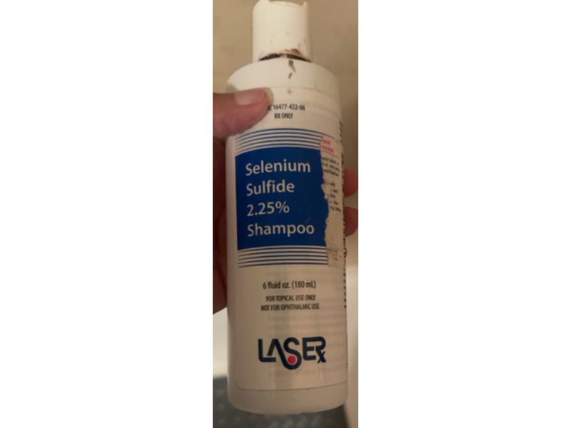 Selenium Sulfide Shampoo 2.25%, 6 fl oz/180 mL, Laser (Rx)