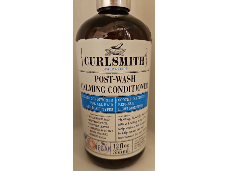 Curlsmith Scalp Recipe Post - Wash Calming Conditioner, 12 fl oz/355 mL