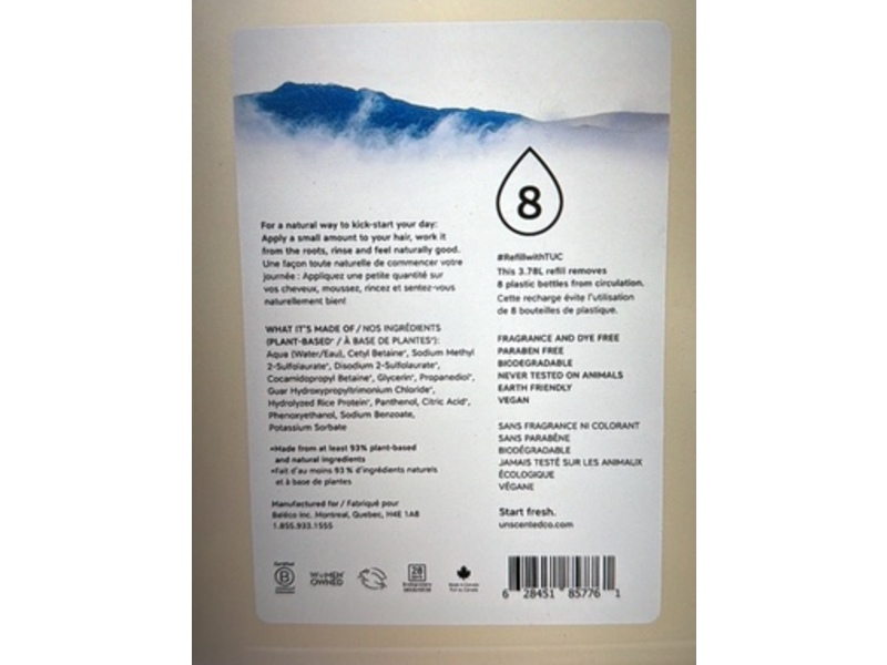 The Unscented Company Daily Shampoo, 3.78 L
