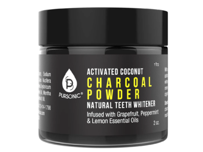 Pursonic Charcoal Powder Natural Teeth Whitener, Activated Coconut, 2 oz