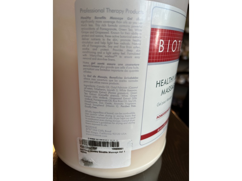 Biotone Massage Gel, Pomegranate and Green Tea, 128 fl oz/3776 ml