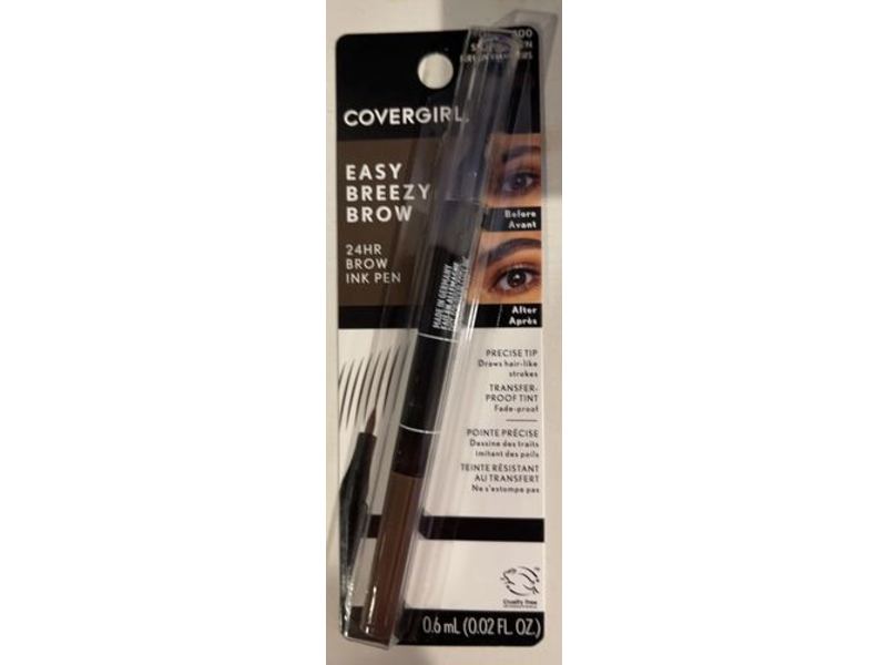 Covergirl Easy Breezy Brow Ink Pen, 300 Soft Brown, 0.02 fl oz/0.6 mL