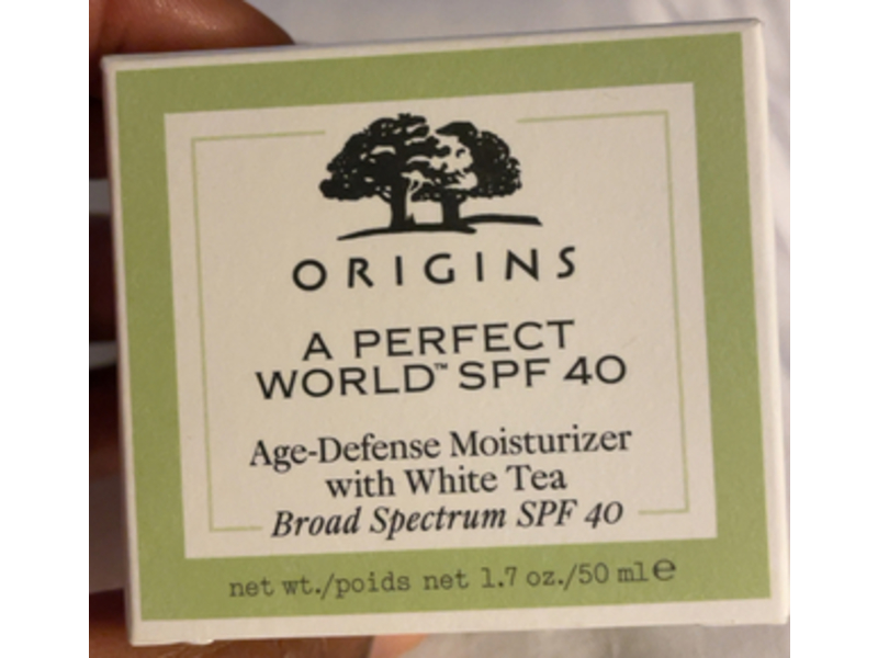 Origins A Perfect World Age - Defence Moisturizer, White Tea, SPF 40, 1.7 oz/50 mL