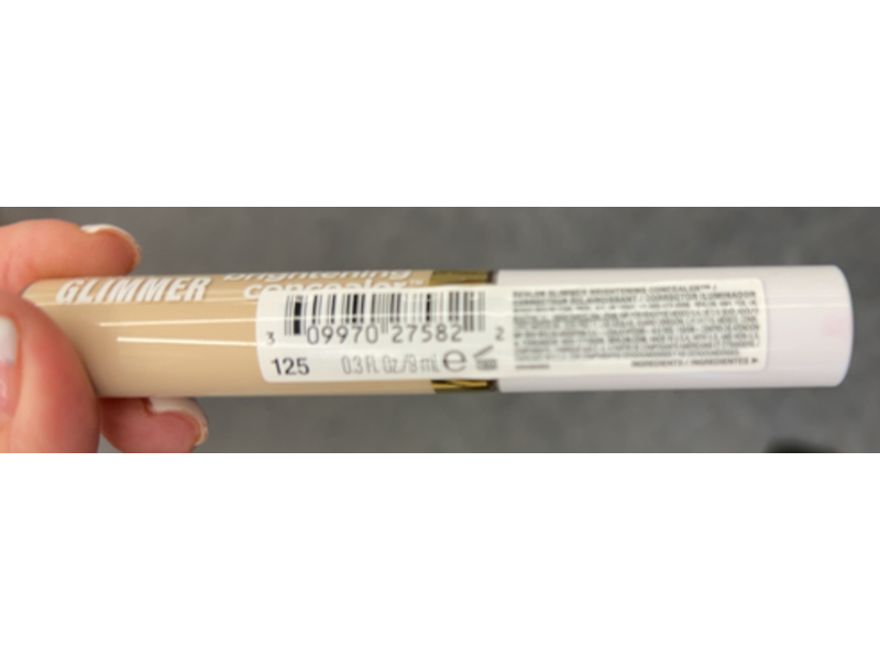 Revlon Glimmer Brightening Concealer, 125, 0.3 fl oz/9 mL