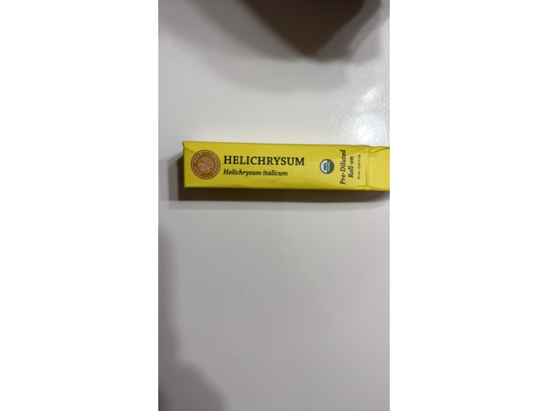 Silk Road Organic Helichrysum Italicum Roll On, 0.33 oz/10 mL