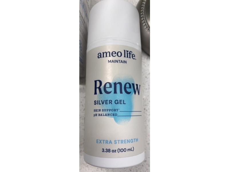 Ameo Life Maintain Silver Gel, Renew, Extra Strength, 3.38 fl oz/100 mL