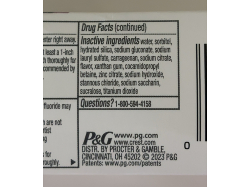 Crest Sensitive & Gum Anticavity Toothpaste, 3.7 oz/104 g