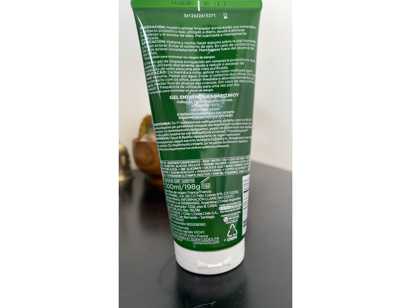 Vichy Normaderm Phytosolution Purifying Cleansing Gel, 6.7 fl oz/200 mL