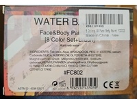 Poetry Shadow Water Base Face & Body Glow Painting Kit, 8 Color Set - thumbnail 3