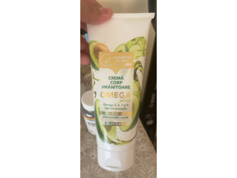 Cosmetic Plant Nourishing Body Cream, Omega Plus, 200 mL