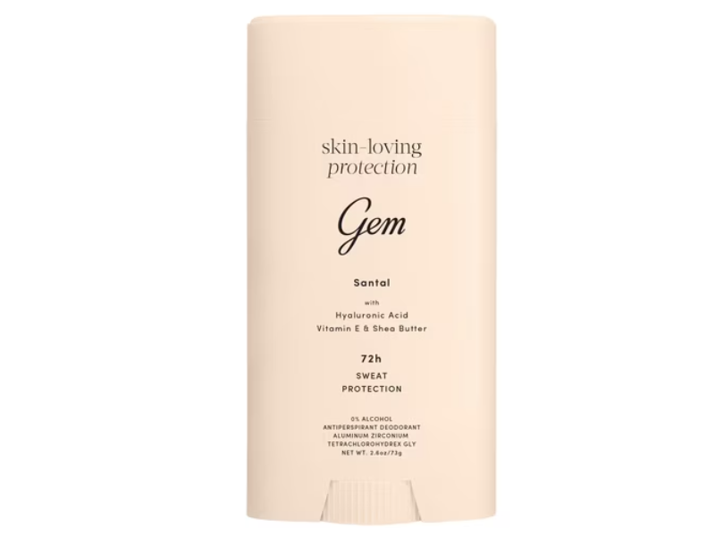 Gem 72H Sweat Protection Antiperspirant Deodorant, Santal, 2.6 oz/73 g