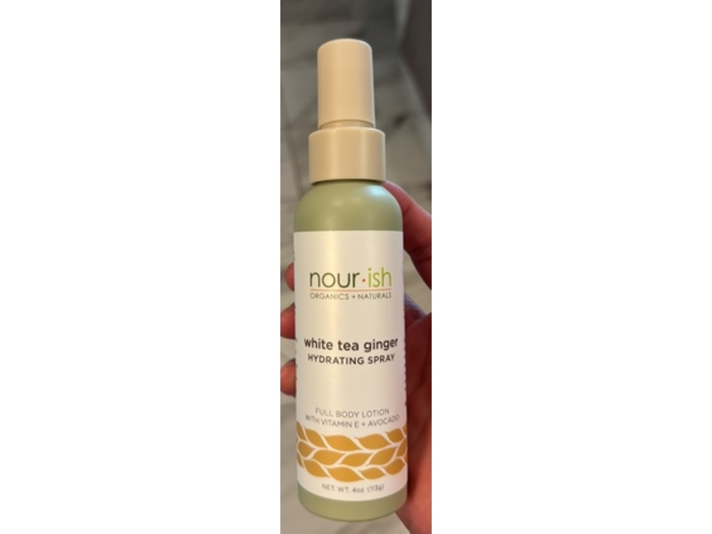 Nourish Hydrating Spray Full Body Lotion, White Tea Ginger, 4 oz/113 g