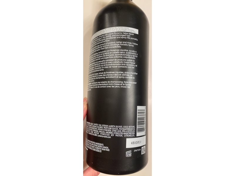 Matrix Total Results Insta Liquid Proteins Cure Anti-Breakage Shampoo, 33.8 fl oz/1 L