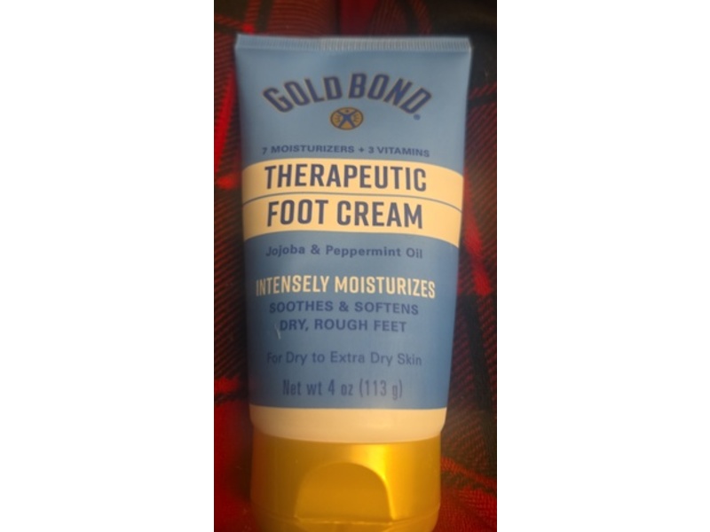 Gold Bond Therapeutic Foot Cream, Jojoba & Peppermint Oil, 4 oz/113 g