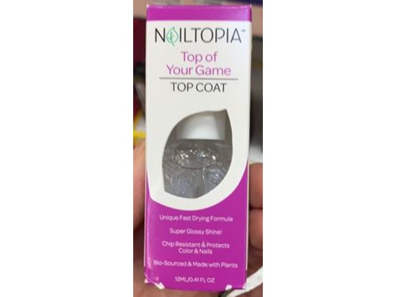 Nailtopia Top Coat, Top Of Your Game , 0.41 oz/ 12 mL