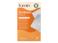 Fomin Deodorant Wipes, Citrus Harmony, 5.64 oz/160 g, 15 Count - thumbnail 1