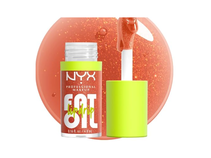 NYX Professional Makeup Fat Oil Lip Drip, Follow Back, 0.16 fl oz/4.8 mL