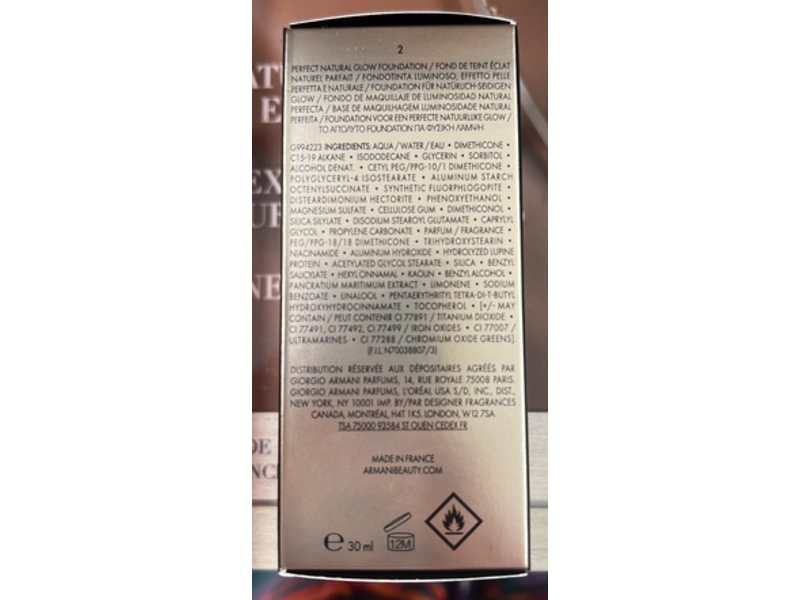 Armani Luminous Silk Foundation, 2, 1 fl oz/30 mL