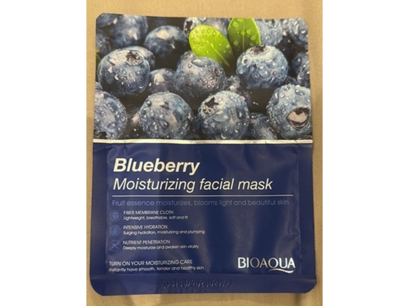 Bioaqua Moisturizing Facial Mask, Blueberry, 25 g