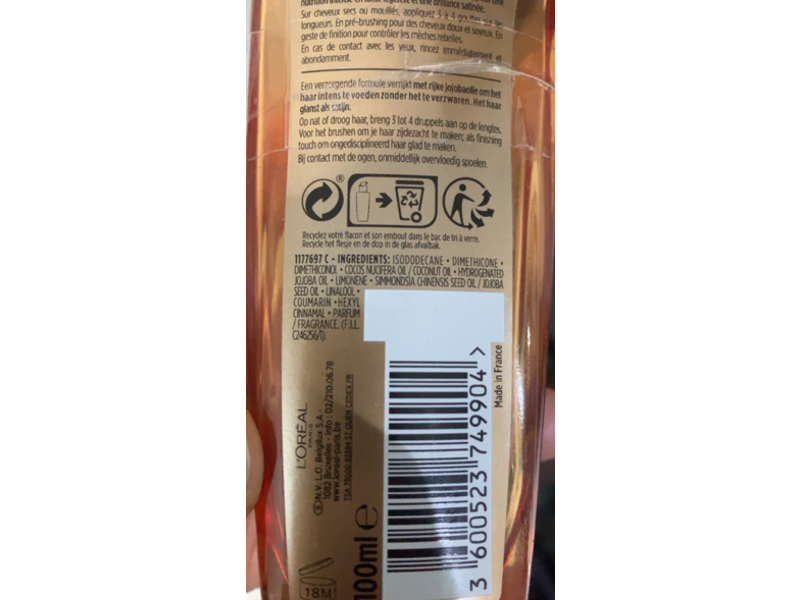 L'Oreal Paris Elseve Extraordinary Hair Oil, Jojoba Oil, 100 mL