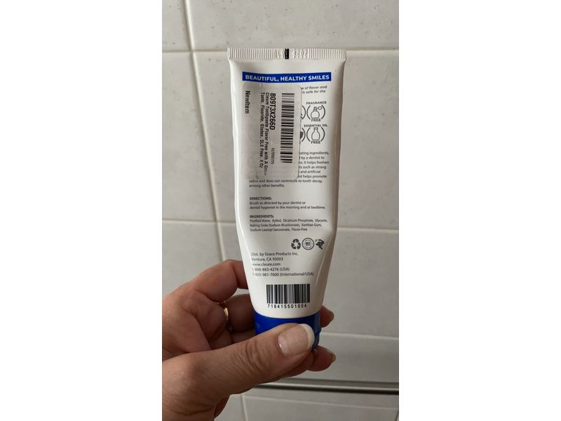 Cleure The Original Flavor Free Toothpaste, 4 oz/ 113.4 g