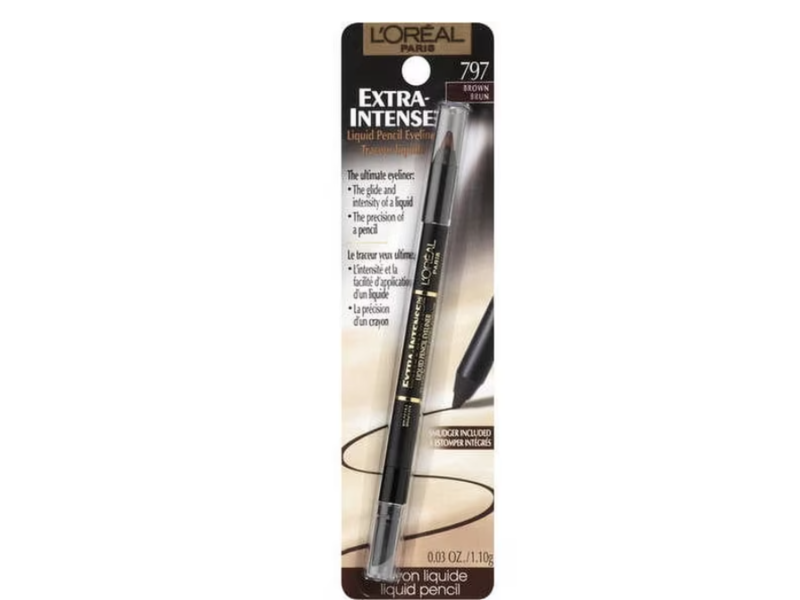 L'Oreal Paris Extra-Intense Liquid Pencil Eyeliner, 797 Brown, 0.03 oz/1.10 g