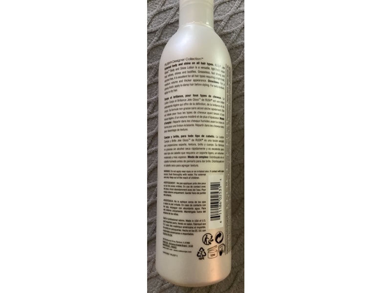 Rusk Jele Gloss Body & Shine Lotion, 13.5 fl oz/400 mL