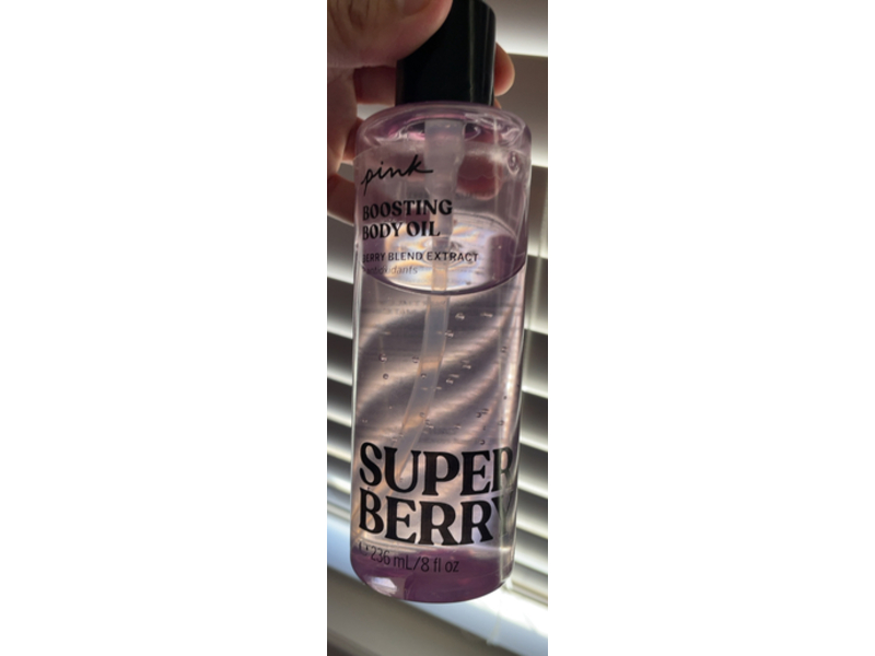 Victorias Secret Pink Body Oil, Super Berry, 8 fl oz/236 mL
