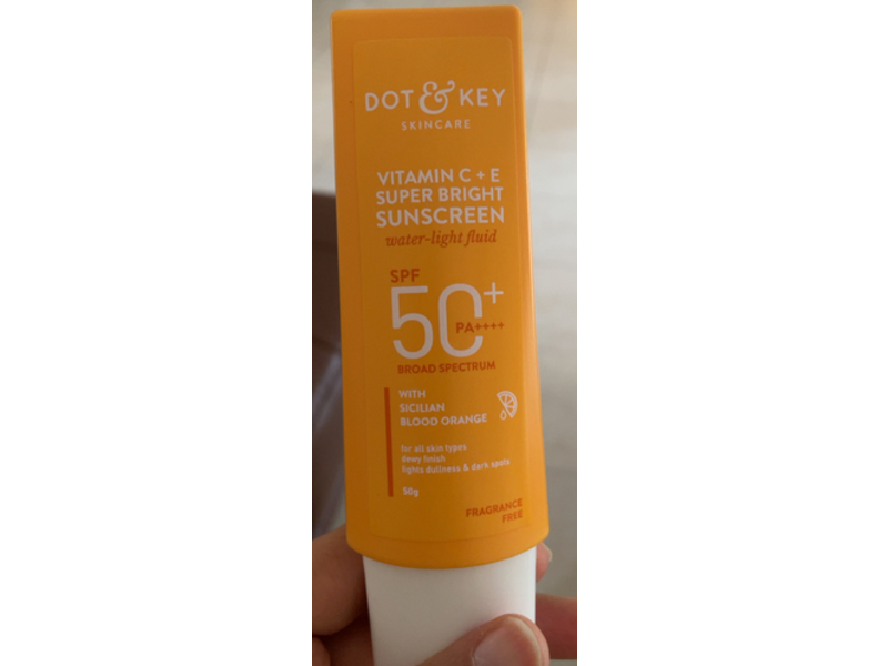 Dot & Key Super Bright Sunscreen, SPF 50 PA+++, Sicilian & Blood Orange, 50 g