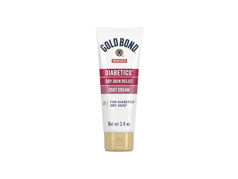 Gold Bond Medicated Diabetics' Dry Skin Relief Foot Cream, 3.4 oz/96 g