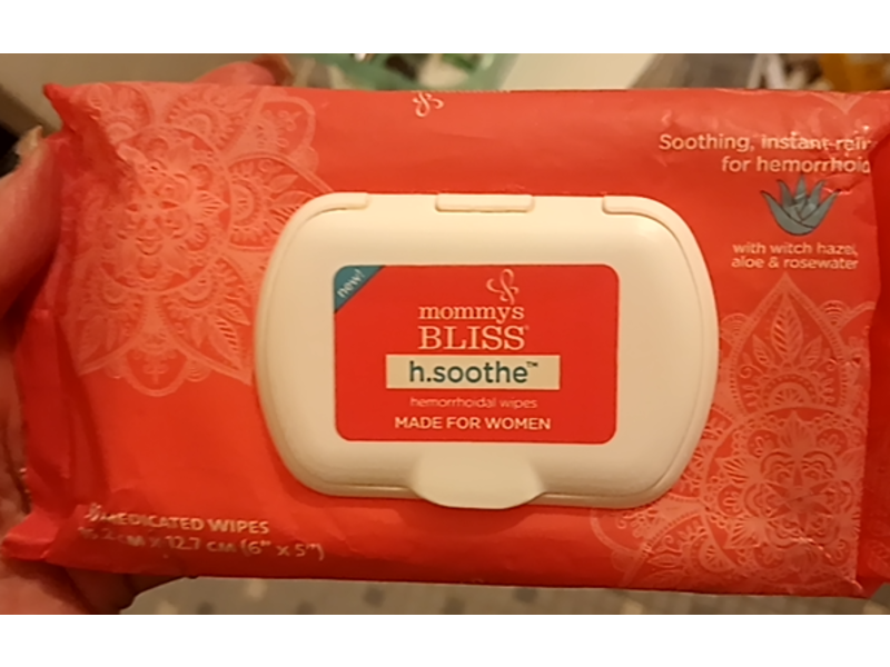 Mommy’s Bliss Soothing Hemorrhoidal Wipes, 50 Count