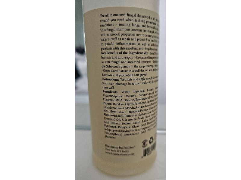 Probliva Anti-Fungal Shampoo, 8 oz/236 mL