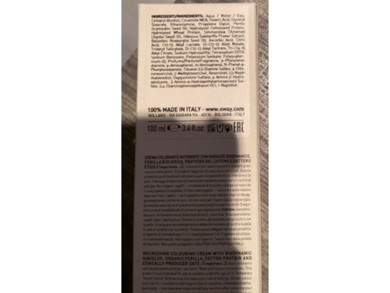 Oway Hcolor, Nourishing Colouring Cream, 4.0 Natural Brown, 1.4 fl oz/100 mL