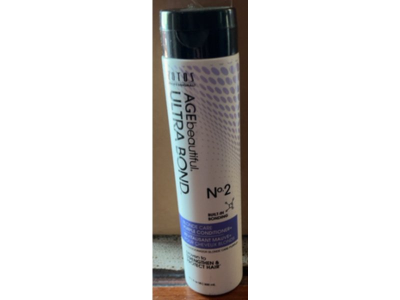 Zotos Age Beautiful Ultra Bond No. 2 Blonde Care Purple Conditioner, 10.1 fl oz/300 mL