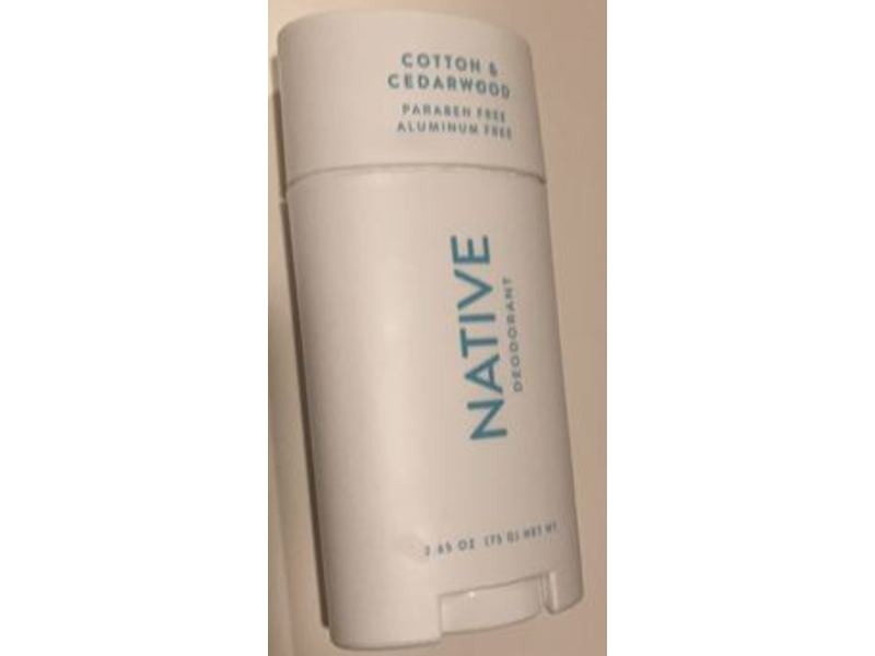 Native Deodorant, Cotton & Cedarwood, 2.65 oz/75 g