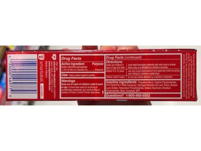 Colgate Optic White Renewal Toothpaste, Enamel Strength, 3.0 oz/85 g