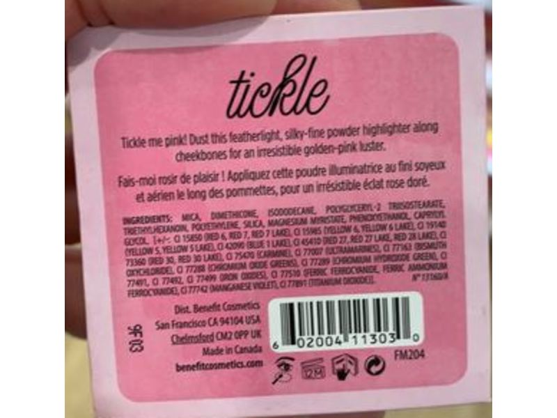 Benefit Cosmetics Tickle Powder Highlighter, 0.28 oz/8 g