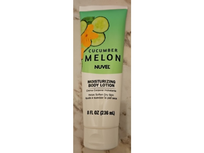 Nuvel Moisturizing Body Lotion, Cucumber Melon, 8 fl oz/236 mL