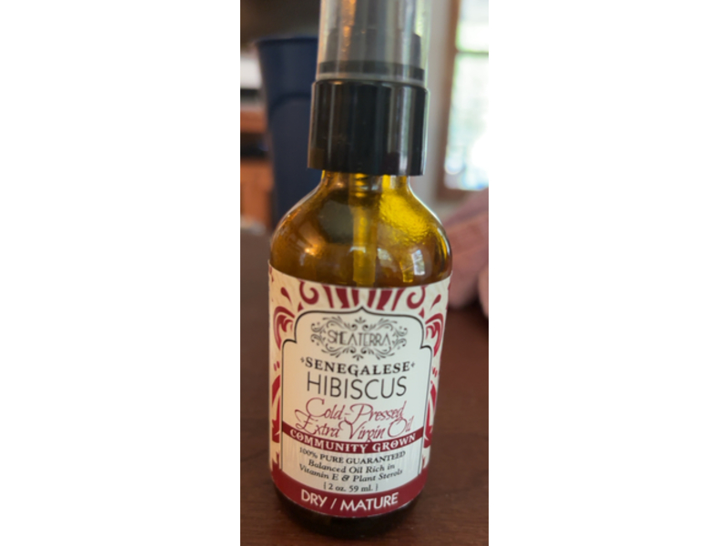 Shea Terra Organics Senegalese Hibiscus Cold Pressed Extra Virgin Oil, 2 oz/59 mL