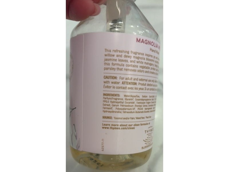 Thymes Hand Wash, Magnolia Willow, 9 fl oz/266 mL
