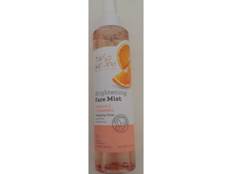 By Nature From New Zealand Brightening Face Mist, Vitamin C + Turmeric, 6.7 fl oz/200 mL