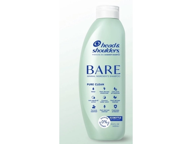 Head & Shoulders Bare Pure Clean Dandruff Shampoo , 13.5 fl oz/400 mL