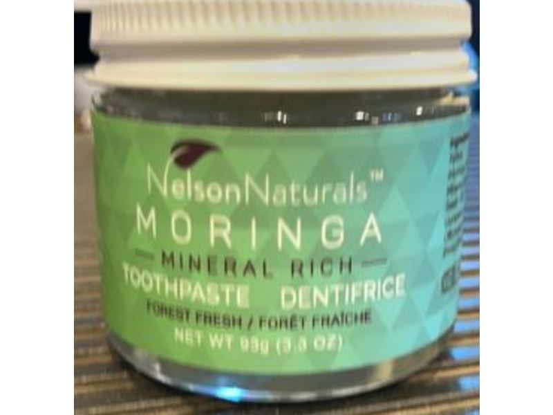 Nelson Naturals Moringa Mineral Rich Toothpaste, Forest Fresh, 3.3 oz/93 g